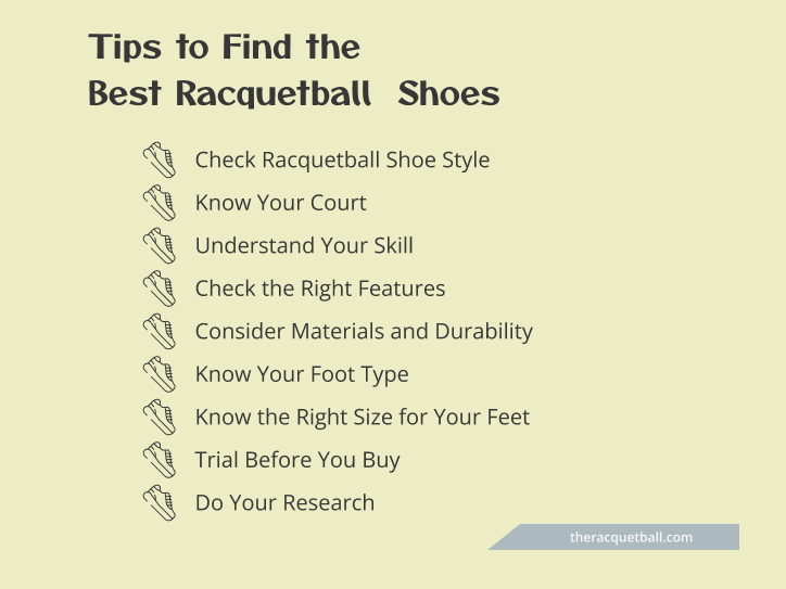 Tips to Find the Best Racquetball Shoes
